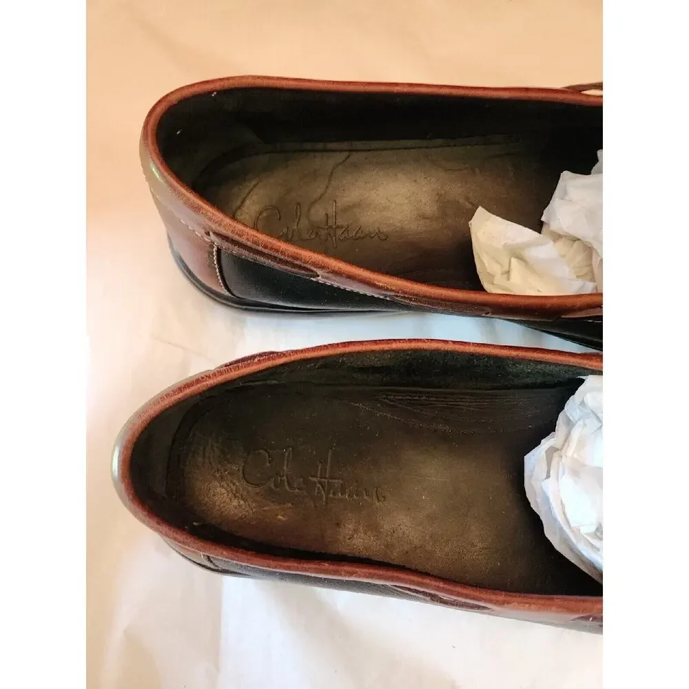 COLE HAAN MOCCASIN LOAFER C08940 BROWN LEATHER SIZE 12 M